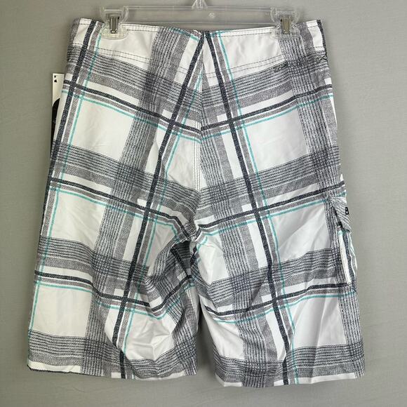 Billabong Men’s 30 Platinum X R U Serious Board Shorts Plaid Stretch - Picture 11 of 11